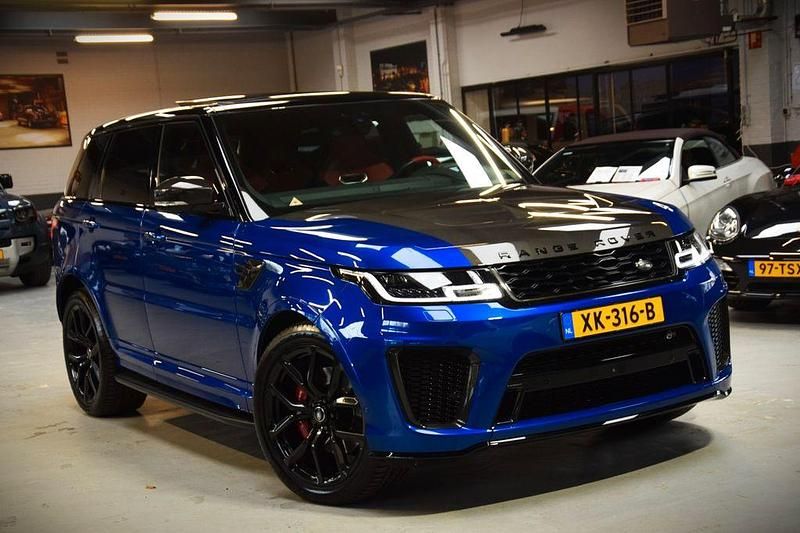 Blau Gebraucht 2018 Land Rover Range Rover Sport SVR SUV | 59.800 € (Guter Preis) - Bild 1/4
