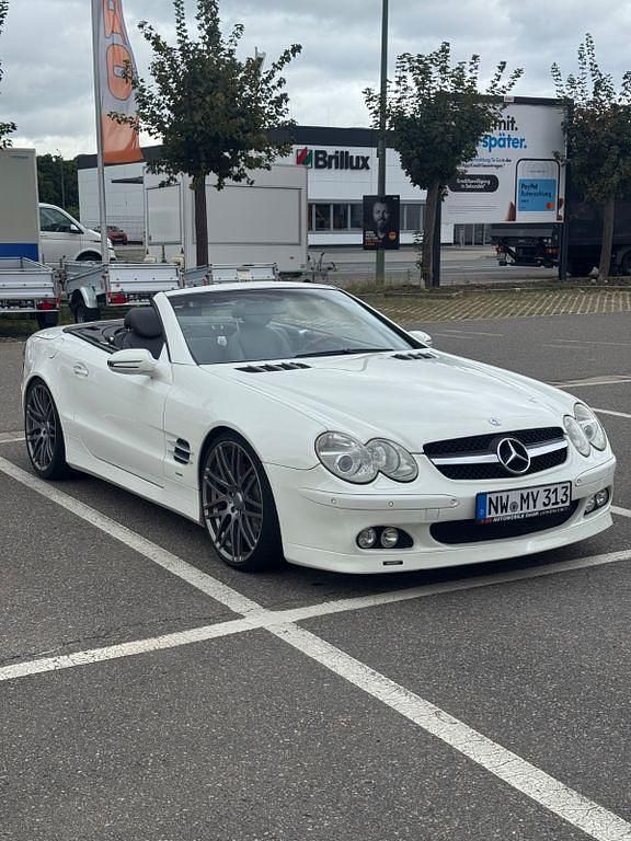 Weiß Gebraucht 2003 Mercedes SL500 Cabrio | 19.800 € (Fairer Preis) - Bild 1/4