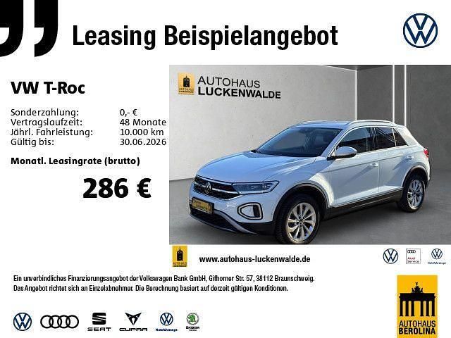 Gebraucht VW T-Roc Style 150 PS (110 kW) 2024 Weiß SUV