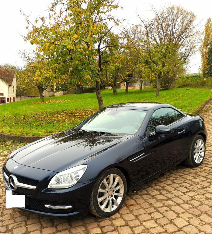 Blau Gebraucht 2012 Mercedes SLK350 Cabrio | 22.899 € (Etwas zu teuer) - Bild 1/4