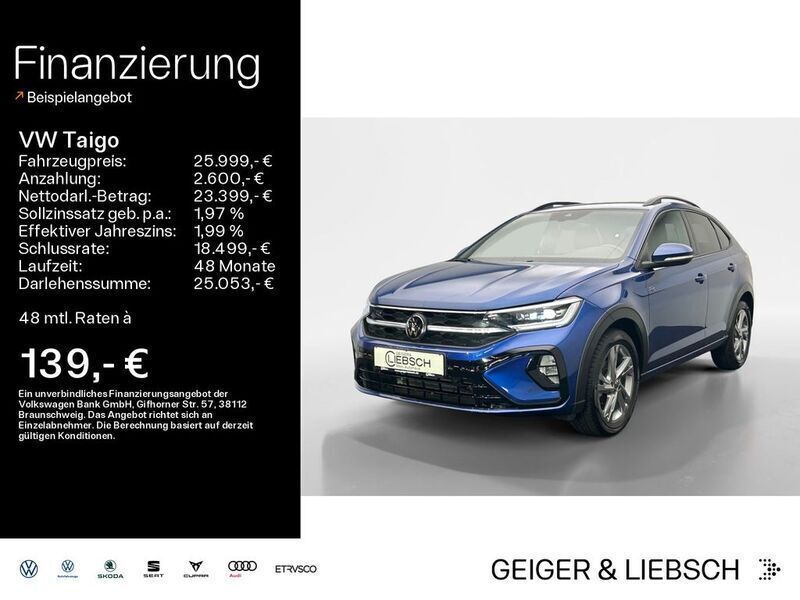 Blau Gebraucht 2024 VW Taigo R-line SUV | 26.499 € (Fairer Preis) - Bild 1/4