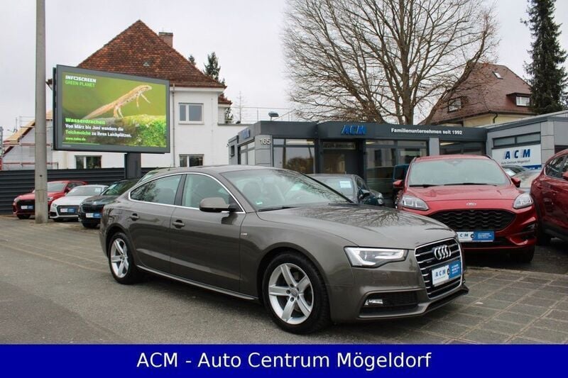 Grau Gebraucht 2016 Audi A5 Sportback S-Line Limousine | 17.700 € (Superpreis) - Bild 1/4