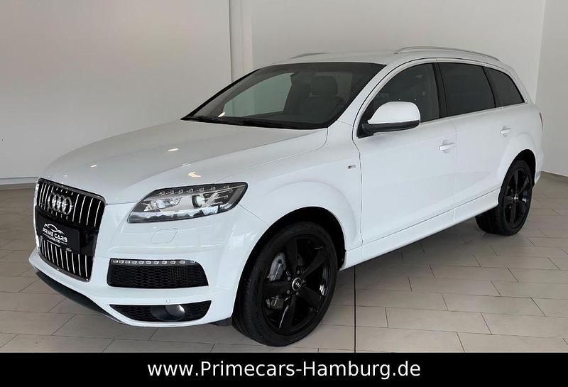 Weiß Gebraucht 2014 Audi Q7 S-Line SUV | 25.490 € (Teuer) - Bild 1/4