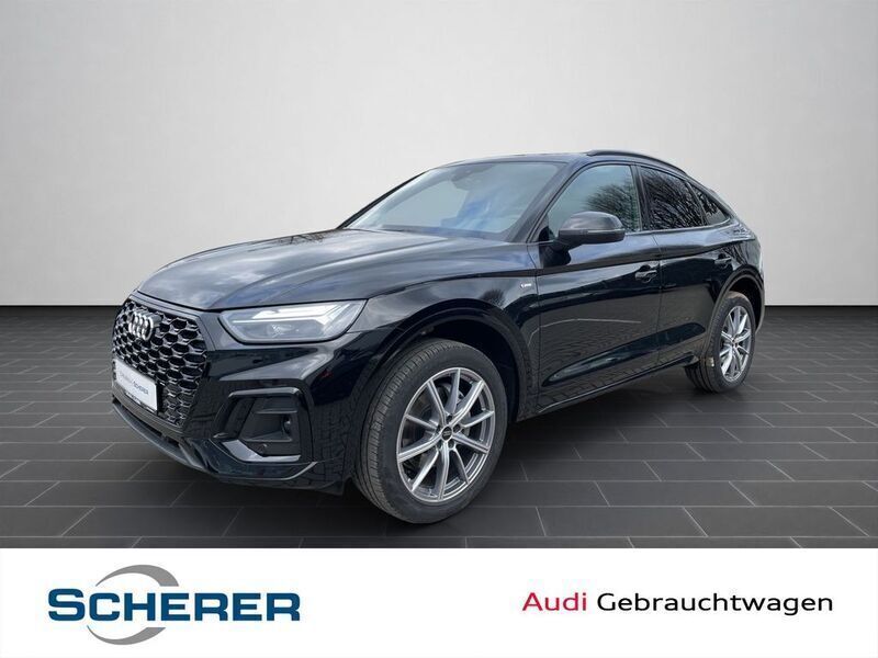Mythosschwarz metallic (metallic) Gebraucht 2023 Audi Q5 Sportback Business SUV | 45.900 € (Superpreis) - Bild 1/4
