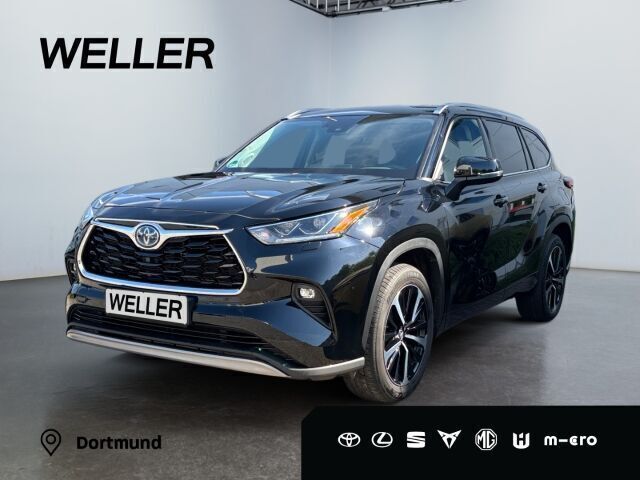 Tiefschwarz mica metallic Gebraucht 2021 Toyota Highlander Luxury SUV | 46.440 € (Superpreis) - Bild 1/3