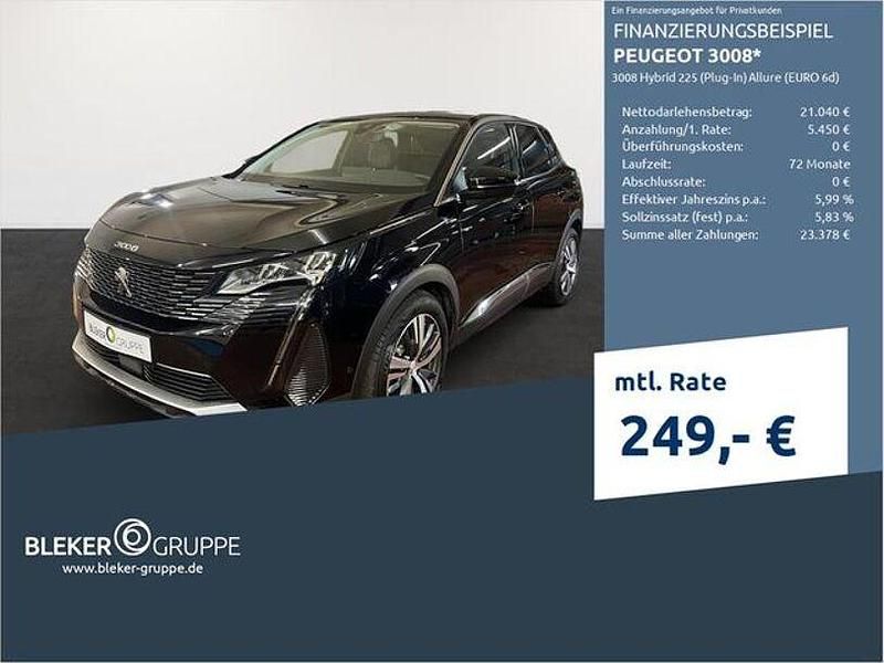 Schwarz Gebraucht 2022 Peugeot 3008 Allure SUV | 24.780 € (Superpreis) - Bild 1/3