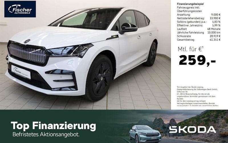 Weiß Gebraucht 2024 Skoda Enyaq iV RS SUV | 42.980 € (Guter Preis) - Bild 1/4