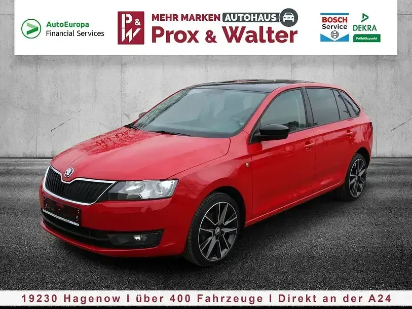 Gebraucht Skoda Rapid Style 105 PS (77 kW) 2014 Corridarot Kleinwagen
