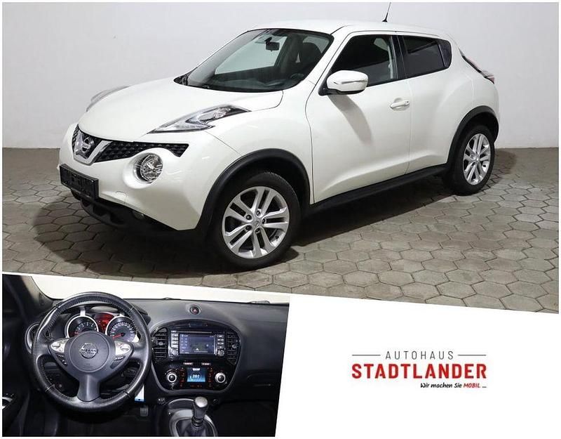 Weiß Gebraucht 2016 Nissan Juke Acenta SUV | 7.990 € (Guter Preis) - Bild 1/4