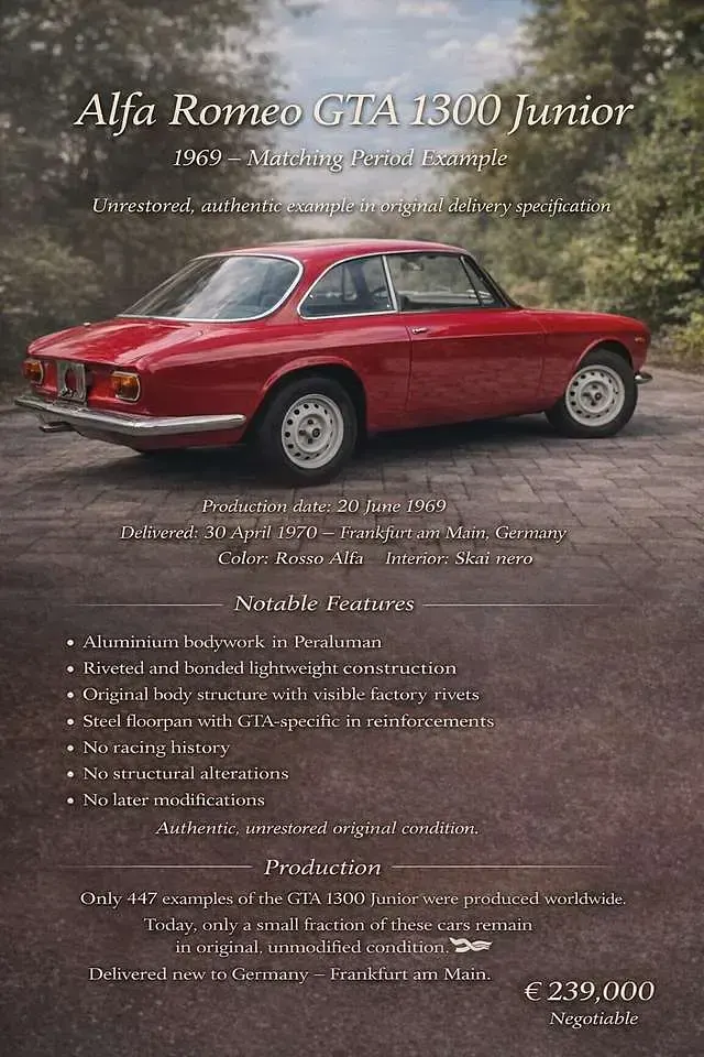 Gebraucht Alfa Romeo GTA 95 PS (69 kW) 1970 Rot Coupé