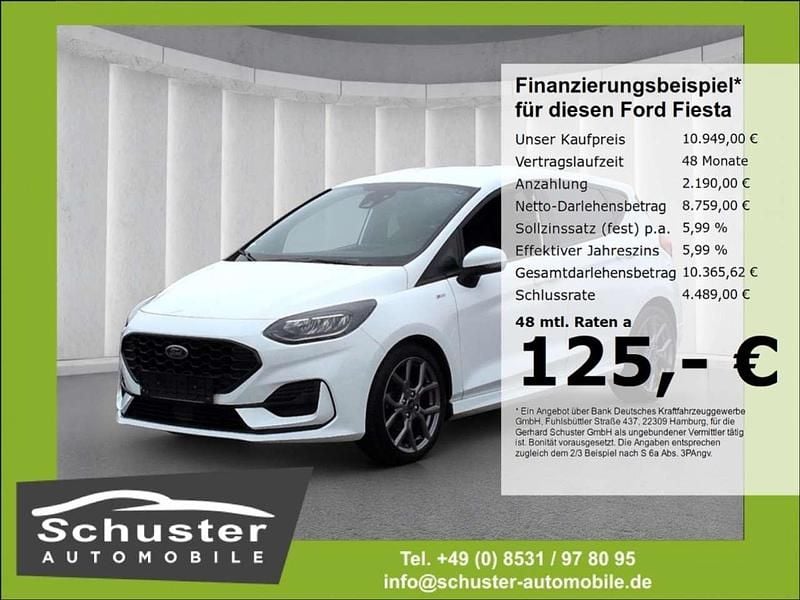 Gebraucht Ford Fiesta ST-Line 125 PS (91 kW) 2022 Weiss Kleinwagen
