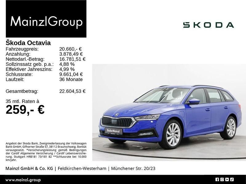 Energyblau Gebraucht 2022 Skoda Octavia Ambition Kombi | 20.660 € (Superpreis) - Bild 1/3