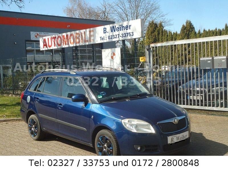 Blau Gebraucht 2008 Skoda Fabia Ambiente Kleinwagen | 1.300 € (Teuer) - Bild 1/4