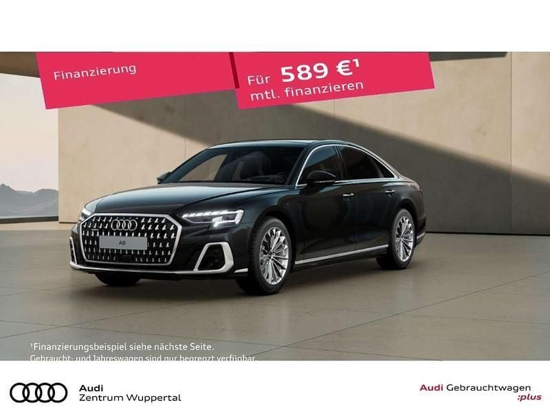Schwarz (mythosschwarz metallic) Gebraucht 2024 Audi A8 Advanced Limousine | 64.840 € (Fairer Preis) - Bild 1/3