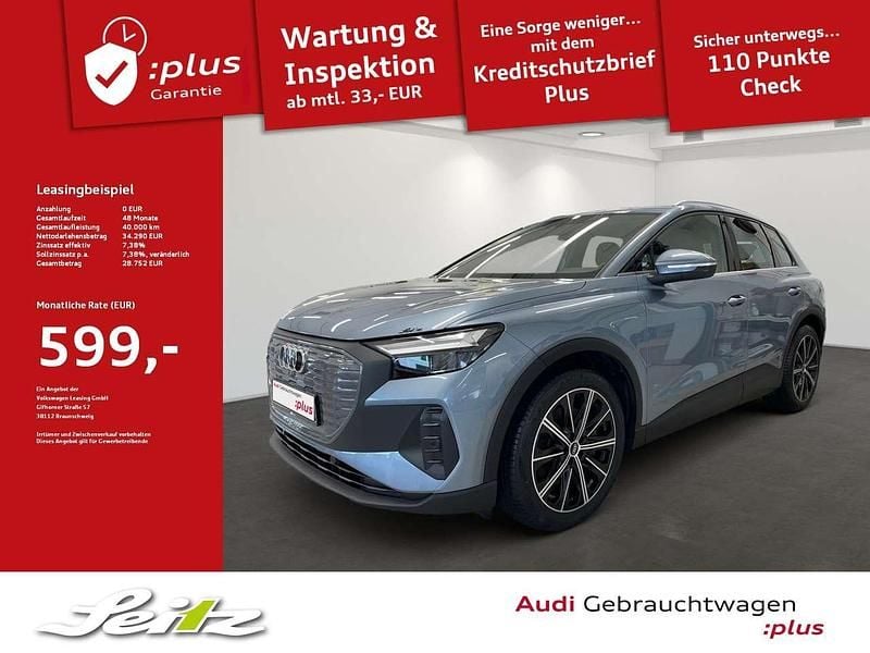 Geysirblau metallic Gebraucht 2022 Audi Q4 e-tron Comfort SUV | 28.490 € (Guter Preis) - Bild 1/3