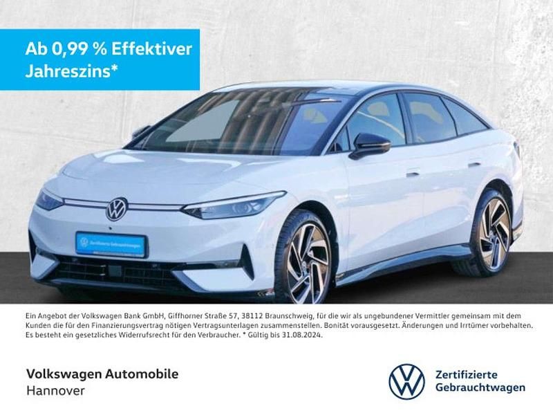 Gletscherweiß metallic Gebraucht 2023 VW ID.7 Pro Limousine | 48.450 € - Bild 1/3