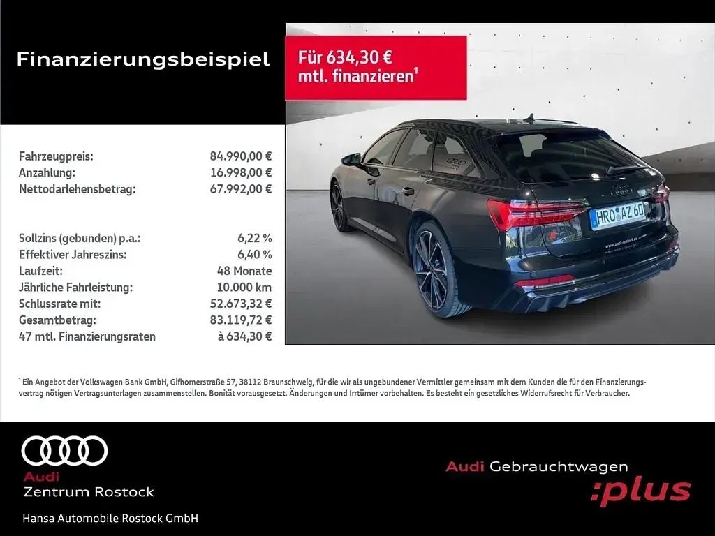 Gebraucht Audi S6 Sport 344 PS (253 kW) 2025 Schwarz Kombi