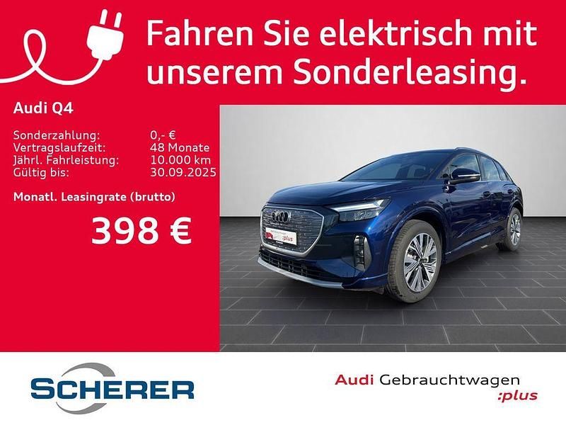 Blau Gebraucht 2024 Audi Q4 e-tron Advanced SUV | 44.100 € (Fairer Preis) - Bild 1/4