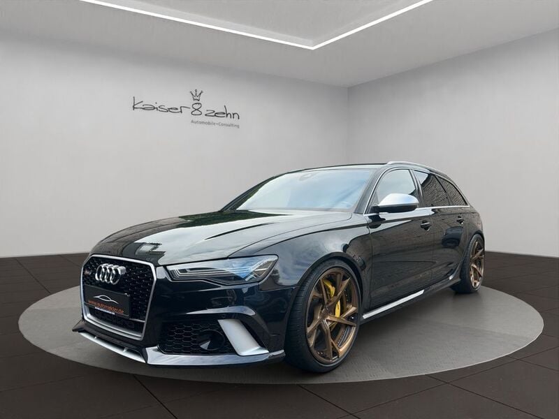 Pantherschwarz kristalleffekt Gebraucht 2015 Audi RS6 Sport Kombi | 59.888 € (Teuer) - Bild 1/4