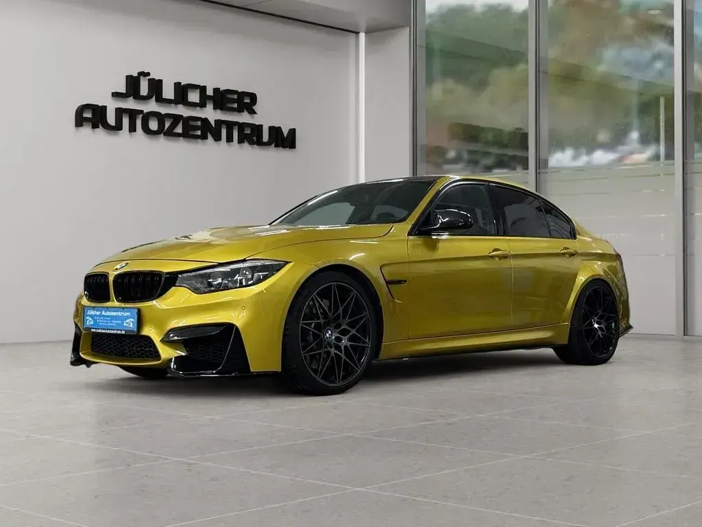 Używany BMW M3 Shadowline 450 KM (330 kW) 2018 Żółty Sedan/Limuzyna