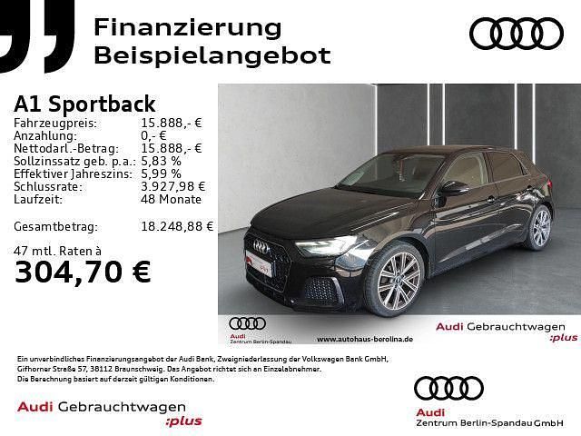 Schwarz Gebraucht 2021 Audi A1 Sportback Advanced Kleinwagen | 15.888 € (Guter Preis) - Bild 1/4