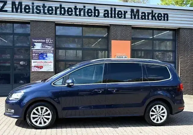 Gebraucht VW Sharan Highline 150 PS (110 kW) 2017 Blau Van / Kleinbus