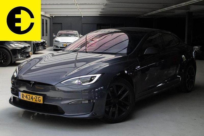 Grau Gebraucht 2022 Tesla Model S Plaid Limousine | 87.950 € - Bild 1/4