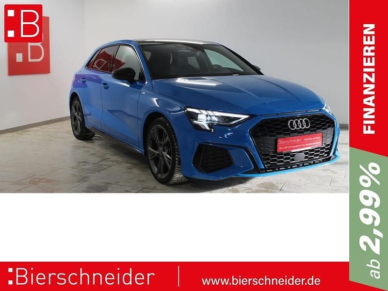 Turboblau Gebraucht 2023 Audi A3 S-Line Limousine | 31.980 € (Teuer) - Bild 1/4