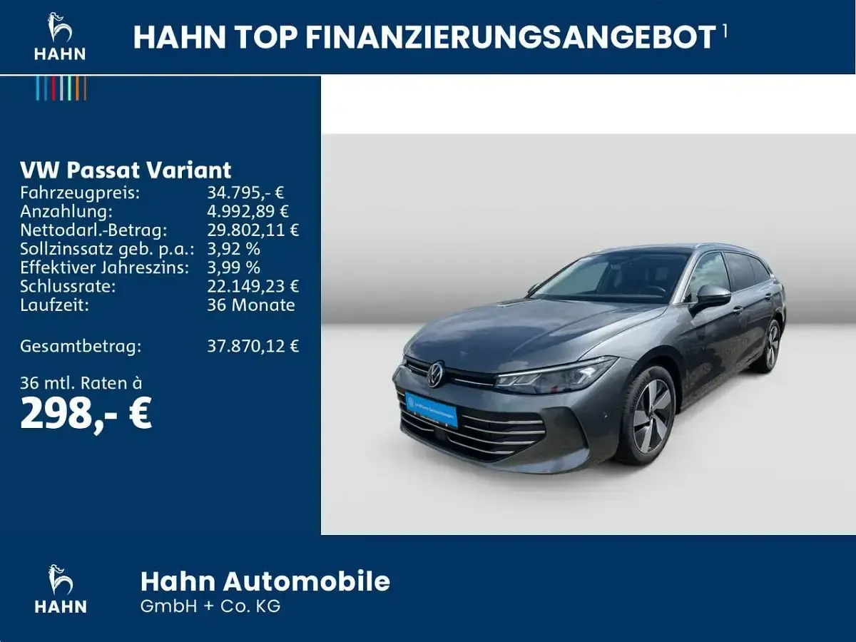 Gebraucht VW Passat Business 150 PS (110 kW) 2025 Grau Kombi