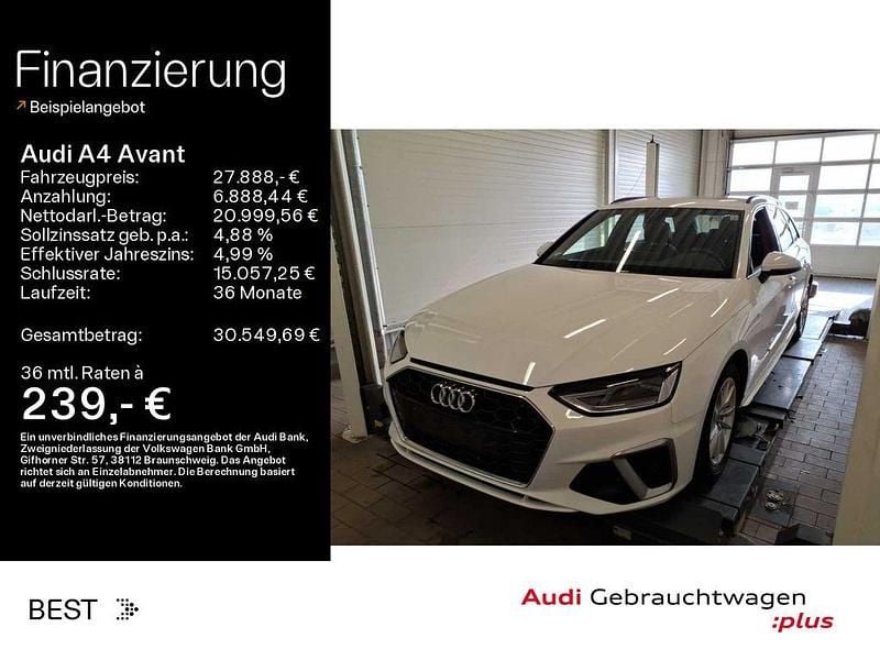 Gebraucht Audi A4 S-Line 163 PS (119 kW) 2022 Ibisweiß Kombi