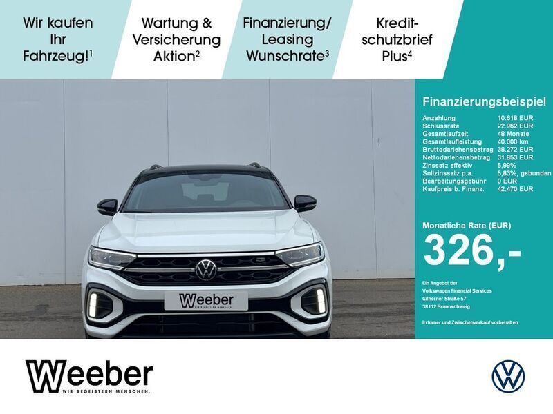 Weiß Gebraucht 2025 VW T-Roc R-line SUV | 42.470 € - Bild 1/4