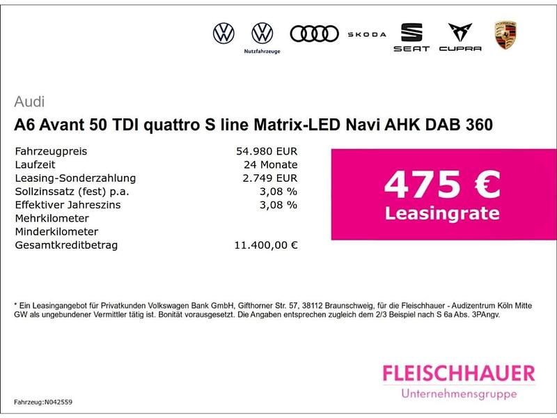 Gebraucht Audi A6 S-Line 286 PS (210 kW) 2025 Schwarz Kombi