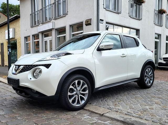 Brilliant white Gebraucht 2017 Nissan Juke Tekna SUV | 9.900 € (Fairer Preis) - Bild 1/4