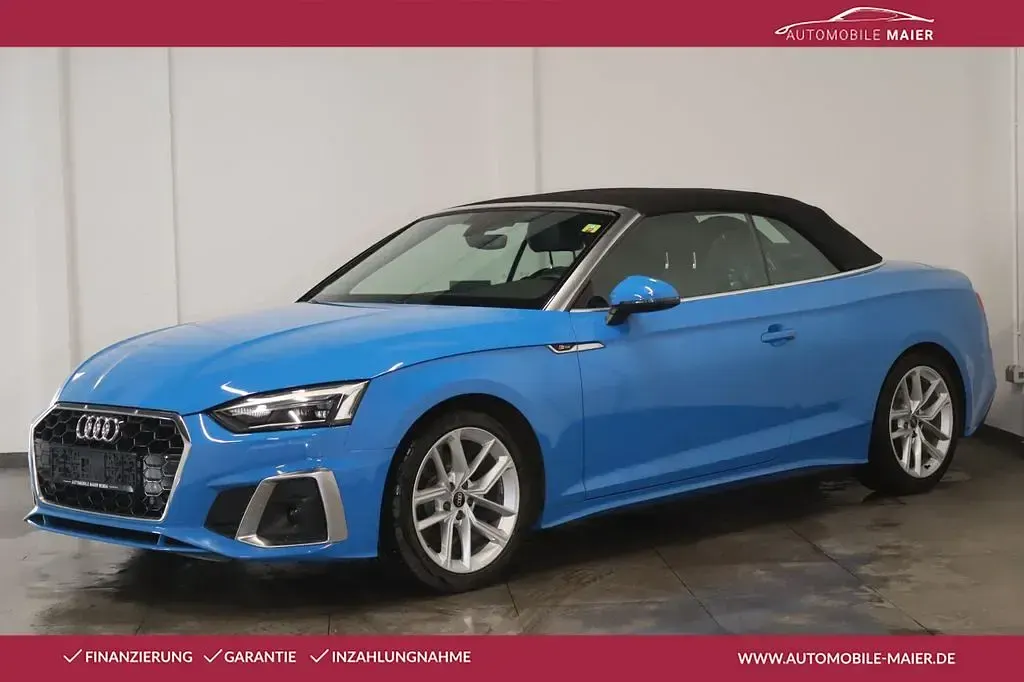 Gebraucht Audi A5 Cabriolet S-Line 163 PS (119 kW) 2021 Blau Cabrio