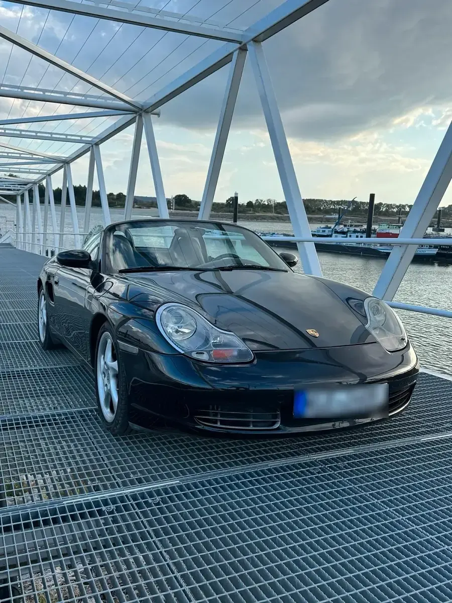 Gebraucht Porsche Boxster 220 PS (161 kW) 2002 Schwarz Cabrio