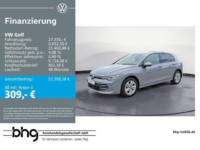Grau Gebraucht 2025 VW Golf VIII Life Limousine | 27.330 € (Etwas zu teuer) - Bild 1/4