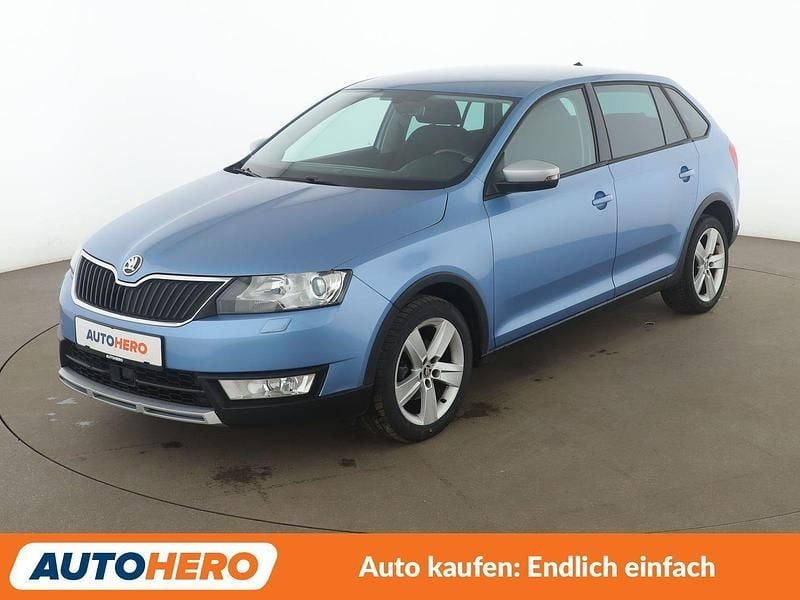 Gebraucht Skoda Rapid ScoutLine 90 PS (66 kW) 2016 Blau Kleinwagen