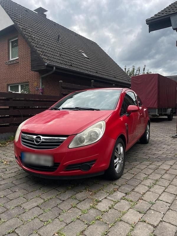 Rot Gebraucht 2008 Opel Corsa Eco Kleinwagen | 2.000 € - Bild 1/4