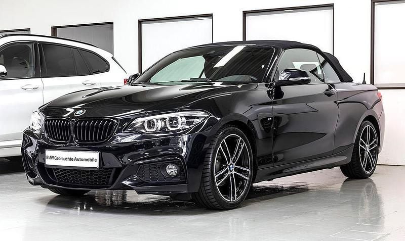 Schwarz Gebraucht 2018 BMW 218 M Sport Cabrio | 23.000 € (Fairer Preis) - Bild 1/4