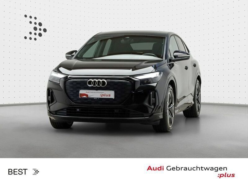 Mythosschwarz metallic Gebraucht 2022 Audi Q4 Sportback e-tron S-Line SUV | 35.488 € (Fairer Preis) - Bild 1/4