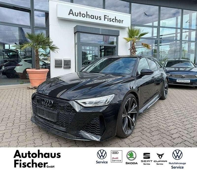 Mythosschwarz metallic Gebraucht 2023 Audi RS6 Kombi | 107.900 € (Fairer Preis) - Bild 1/4