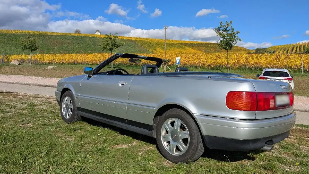 Gebraucht Audi Cabriolet 133 PS (97 kW) 1992 Silber Cabrio