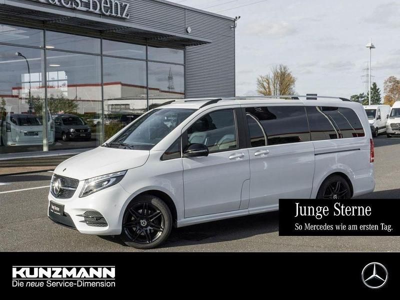 Bergkristallweiß metallic Gebraucht 2021 Mercedes V250 AMG Van / Kleinbus | 51.450 € (Fairer Preis) - Bild 1/4