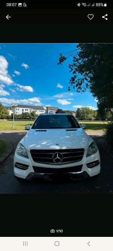 Weiß Gebraucht 2012 Mercedes ML250 SUV | 12.500 € (Superpreis) - Bild 1/4