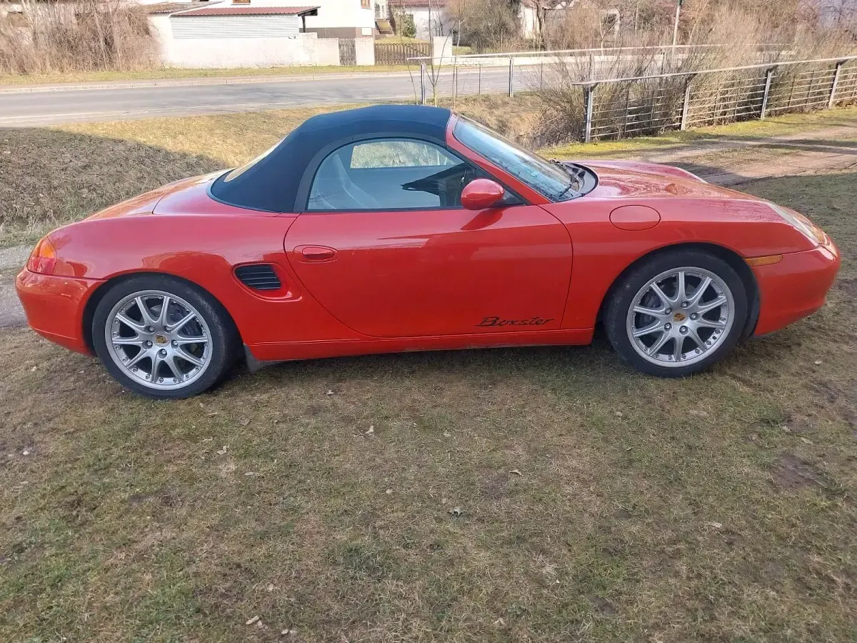 Gebraucht Porsche Boxster 220 PS (161 kW) 2002 Orange Cabrio