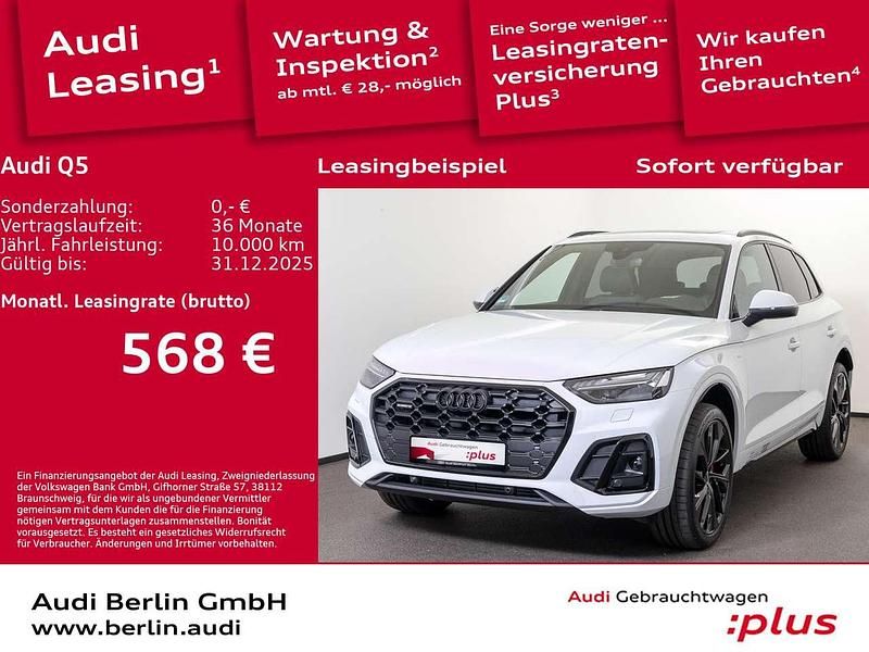 Gletscherweiß metallic Gebraucht 2025 Audi Q5 Ambiente SUV | 56.300 € (Superpreis) - Bild 1/3