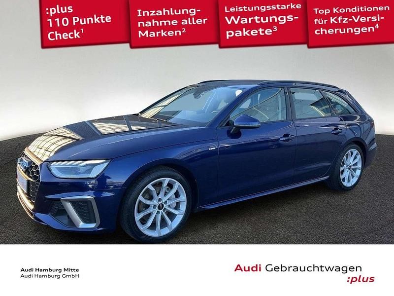 Navarrablau metallic Gebraucht 2023 Audi A4 S-Line Kombi | 33.450 € (Fairer Preis) - Bild 1/3