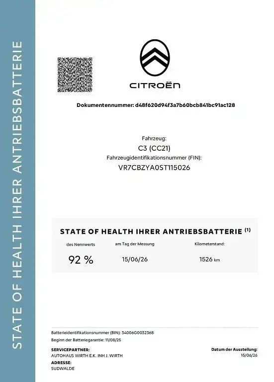 Gebraucht Citroën e-C3 83 kW (113 PS) 2025 Blau Limousine