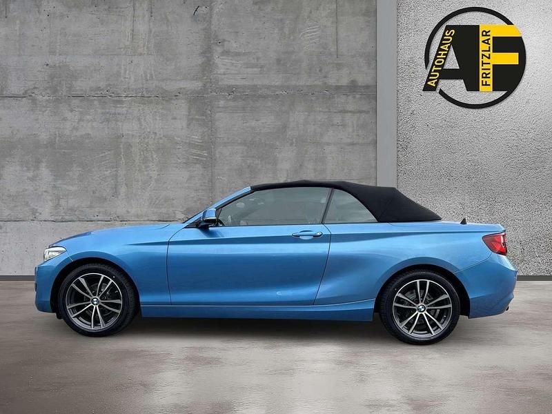 Seaside blue Gebraucht 2019 BMW 218 Sport Line Cabrio | 22.990 € (Teuer) - Bild 1/4