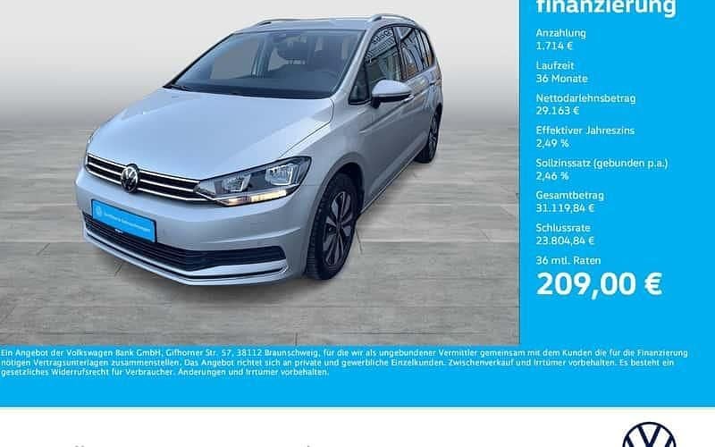 Ivory silver metallic Gebraucht 2024 VW Touran Move Van / Kleinbus | 30.877 € (Superpreis) - Bild 1/4